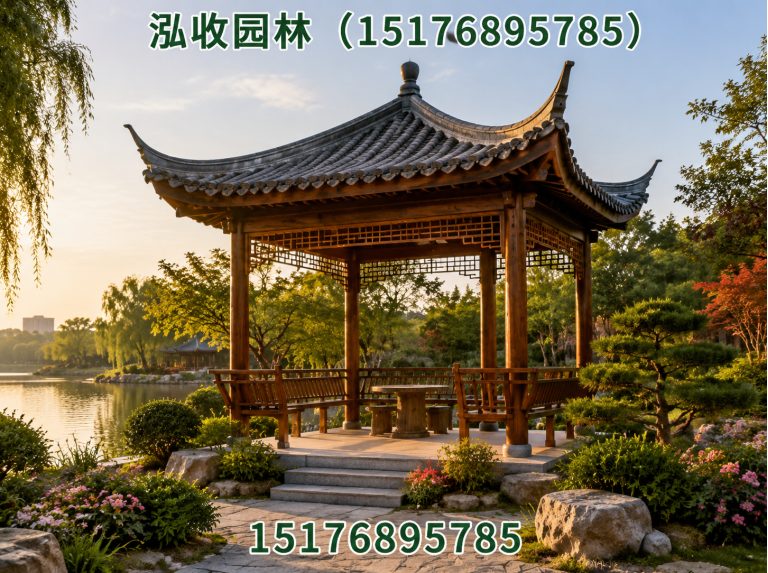 长沙防腐木凉亭展示图
